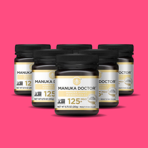 HUGE SAVINGS: 6 x 125 MGO Manuka Honey 8.75 oz