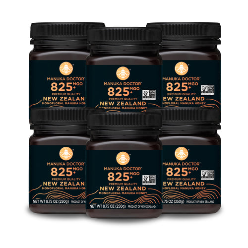 6 Pack 825 MGO Manuka Honey 8.75 oz