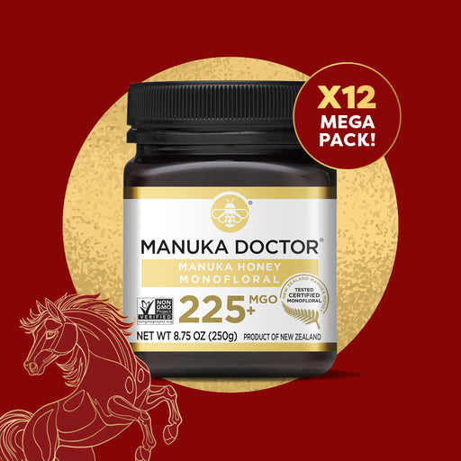 HUGE SAVINGS: 12 x 225 MGO Manuka Honey 8.75 oz